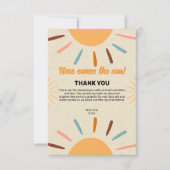 Minimalistisches Kunsthandwerk kommt hier zur Son Dankeskarte (Vorderseite)