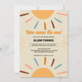 Minimalistisches Kunsthandwerk kommt hier zur Son  Einladung (Vorderseite)