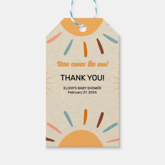 Minimalistisches Kunsthandwerk kommt hier zur Son  Geschenkanhänger (Vorderseite)