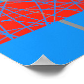 Minimalistisches Künstlerposter Poster (Ecke)