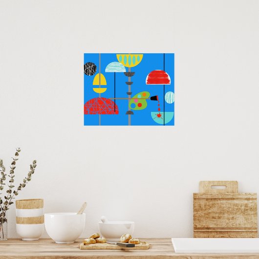 Minimalistisches Künstlerposter Poster (Küche)