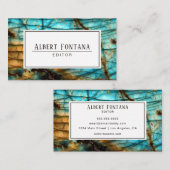 Minimalistisches Labradorit Visitenkarte (Vorne/Hinten)