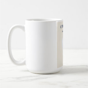 Minimalistisches Lächeln mit Selbstvertrauen Motiv Kaffeetasse