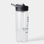 Minimalistisches Land Surveygeschäft Trinkflasche (Rechts)