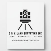 Minimalistisches Land Surveyor Tabletop-Geschäft Fotoplatte (Vorderseite)