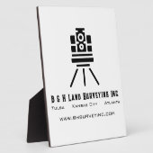 Minimalistisches Land Surveyor Tabletop-Geschäft Fotoplatte (Seite)