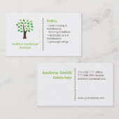 Minimalistisches landschaftlich visitenkarte (Vorne/Hinten)