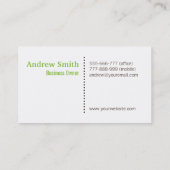 Minimalistisches landschaftlich visitenkarte (Rückseite)