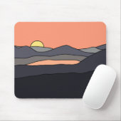 Minimalistisches Landschaftslichtdesign 287 Mousepad (Mit Mouse)