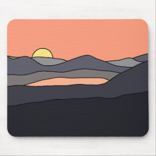 Minimalistisches Landschaftslichtdesign 287 Mousepad
