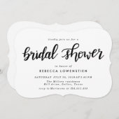 Minimalistisches lässiges handgeschriebenes einladung (Vorne/Hinten)