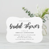 Minimalistisches lässiges handgeschriebenes einladung (Stehend Vorderseite)