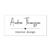 Minimalistisches Lässiges Skriptseriengeschäft Permastempel (Design)