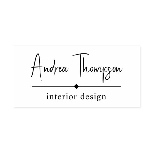 Minimalistisches Lässiges Skriptseriengeschäft Permastempel (Design)