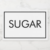 Minimalistisches Lebensmittel Lebensmitteletikett (Einzelnes Label)