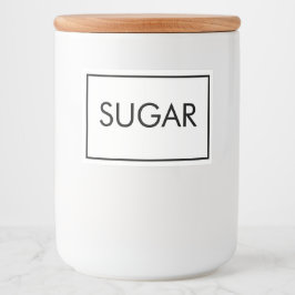 Minimalistisches Lebensmittel Lebensmitteletikett