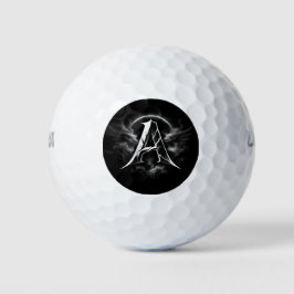 Minimalistisches Letter A Monogramm Golfball-Desig Golfball