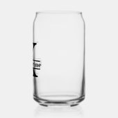 Minimalistisches Letter K Monogramm und Individuel Dosenglas (Links)