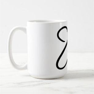 Minimalistisches "Liebe"-Wort-Typografie-Design Kaffeetasse