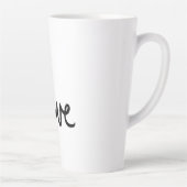 Minimalistisches "Liebe"-Wort-Typografie-Design Milchtasse (Rechts)
