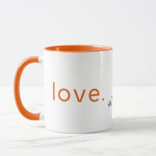 Minimalistisches Liebesdesign - Valentinstag-Gesch Tasse