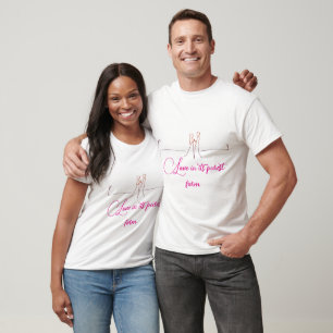 Minimalistisches Liebespaar T-Shirt