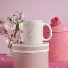 Minimalistisches Light Peach Makeup Artist Line Ar