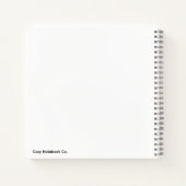 Minimalistisches lila Kreis Notizbuch (Rückseite)