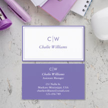 Minimalistisches lila Medium, 2 Grenzen