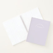 Minimalistisches Lila Niedliches Buch über positiv (Innenseite)