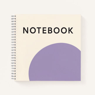Minimalistisches Lila Notebook Notizblock