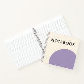 Minimalistisches Lila Notebook Notizblock (Innenseite)