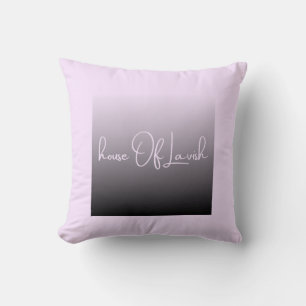 Minimalistisches Lilac & Noir Ästhetik-Dekokissen Kissen