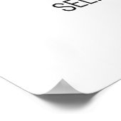 Minimalistisches Line-Art-Blumenposter Poster (Ecke)