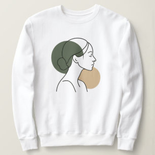 Minimalistisches Line-Art-Damen-Sweatshirt – Erdtö Sweatshirt