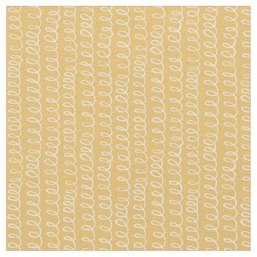 Minimalistisches Linienkunstmuster gelb Stoff (Nahaufnahme)