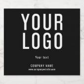 Minimalistisches Logo Alkoholflaschenetikett (Einzelnes Label)