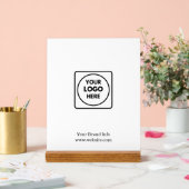 Minimalistisches Logo | Einfaches sauberes Markend Acrylschild (Hochzeit)