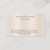 Minimalistisches Logo Elegante Lux Metallperle Treuekarte (Rückseite)