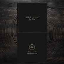 Minimalistisches Logo Elegante monochrome Visitenk