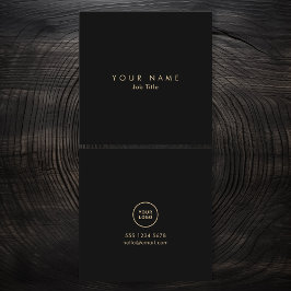 Minimalistisches Logo Elegante monochrome Visitenk Quadratische Visitenkarte