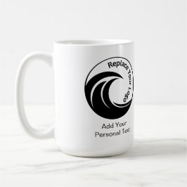 Minimalistisches Logo ersetzen & Benutzerdefiniert Kaffeetasse