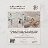 Minimalistisches Logo-Foto-Geschäfts-Flyer Flyer (Vorne)