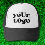 Minimalistisches Logo für Berufliche Unternehmen Truckerkappe<br><div class="desc">Minimalistischer Beruflicher Firmenlogo Trucker Hut.</div>