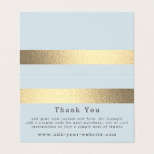 Minimalistisches Logo für den Goldschmiedestreifen Visitenkarten (Außenseite Aufgefaltet)