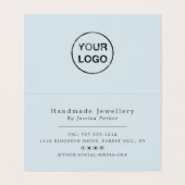 Minimalistisches Logo für den Goldschmiedestreifen Visitenkarten (Innenseite Aufgefaltet)
