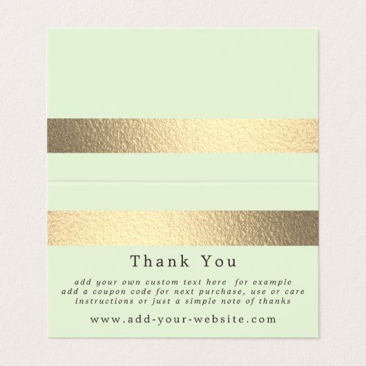 Minimalistisches Logo für den Goldschmiedestreifen Visitenkarten (Außenseite Aufgefaltet)