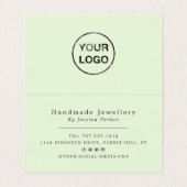 Minimalistisches Logo für den Goldschmiedestreifen Visitenkarten (Innenseite Aufgefaltet)
