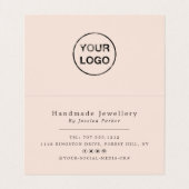 Minimalistisches Logo für den Goldschmiedestreifen Visitenkarten (Innenseite Aufgefaltet)