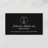 Minimalistisches Logo für den mobilen Notdienst -  Visitenkarte (Vorderseite)